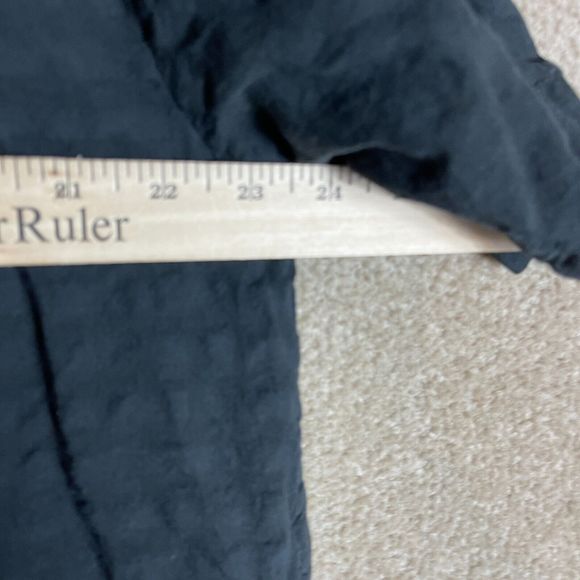 Everlane The Caftan Dress Size Medium M Black Organic Cotton Textured Oversized - Picture 6 of 11